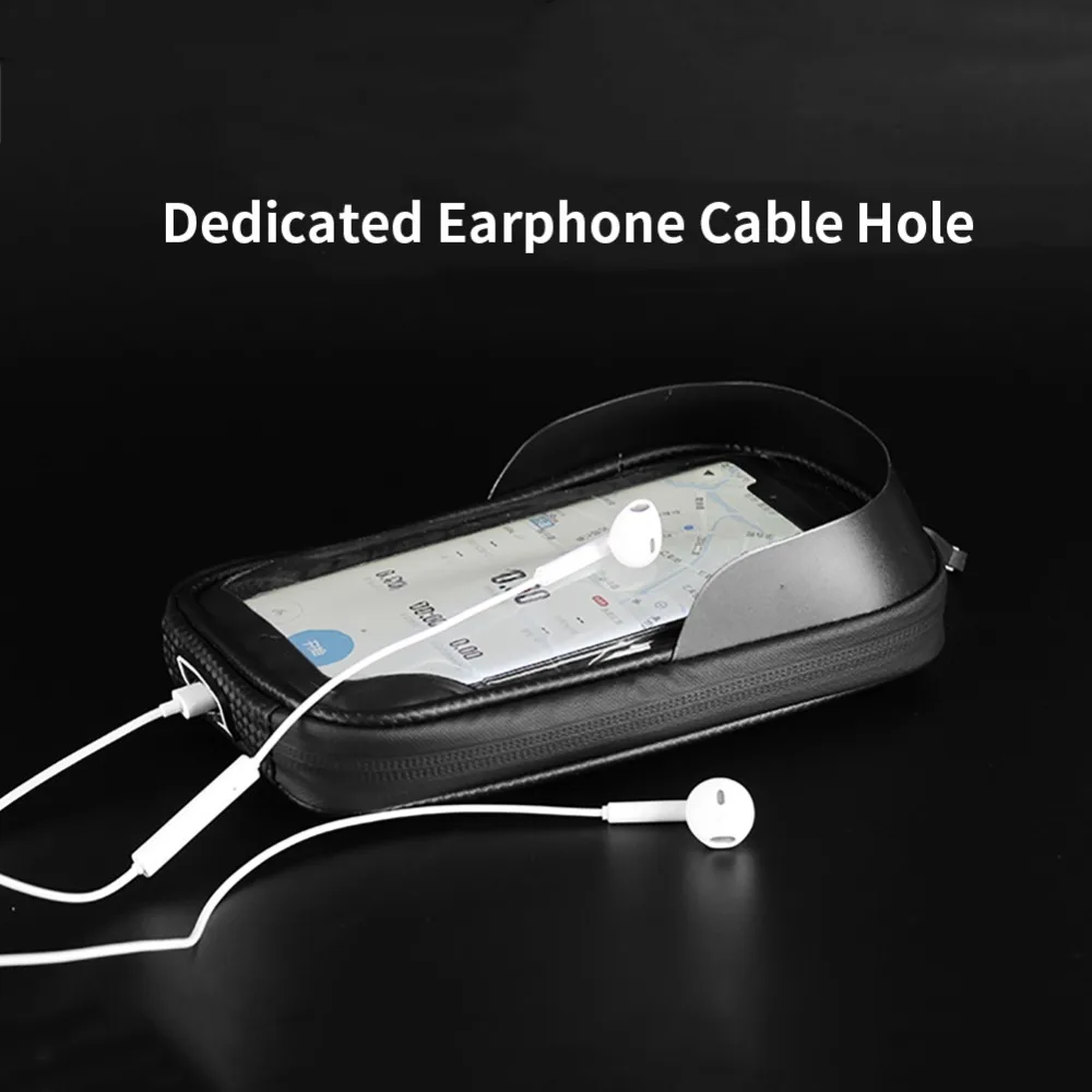 XOSS Bicycle Bag TPU Film Window Double Waterproof Saddle Bag Rainproof Quick Split Phone Holder Bike Bags Bike Bag Front Frame