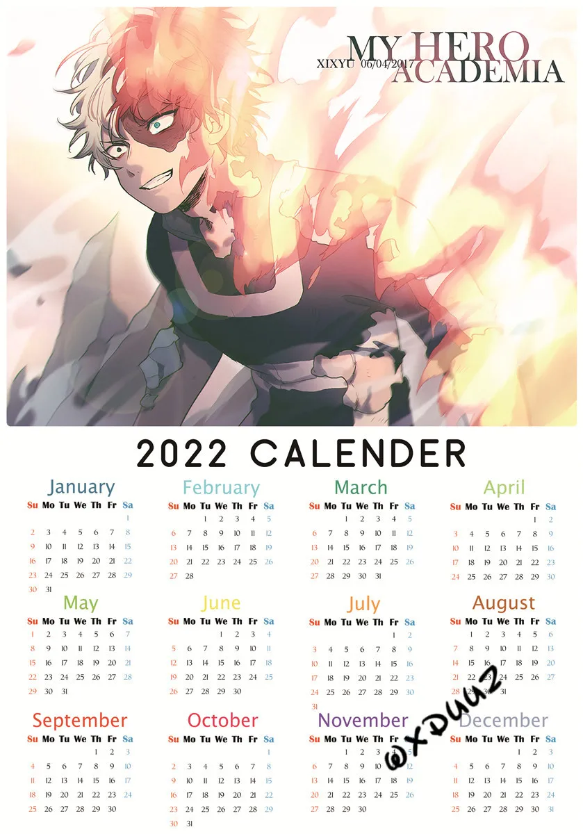 2022 My Hero Academia Wall Calendar