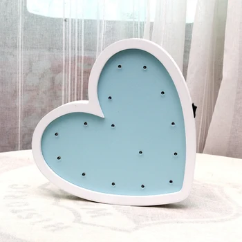 

Wooden Love Heart Night Lamp Birthday Wedding Party Indoor Home Decor LED Wall Hanging Light Fixtures Girl Romantic Gift
