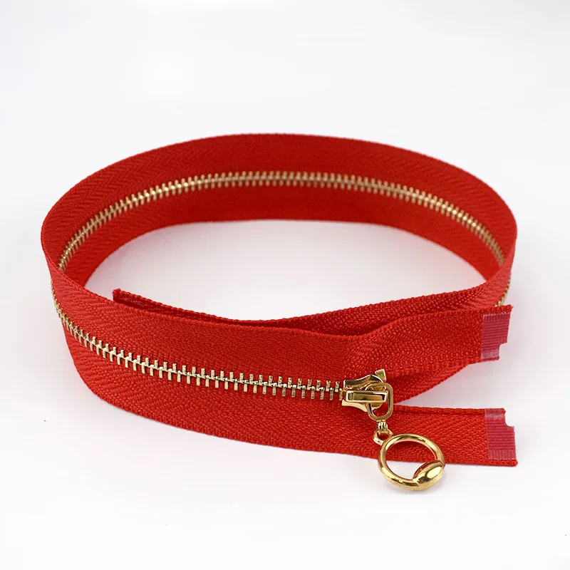 Красный Meetee 2шт/5 шт 70 см 3# металлическая молния DIY сумки куртка швейные изделия Декор Аксессуары открытый конец застежки-молнии для шитья ZA053 - Цвет: Красный