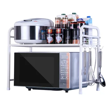 

Kitchen appliances storage rack racks Metal desktop oven
