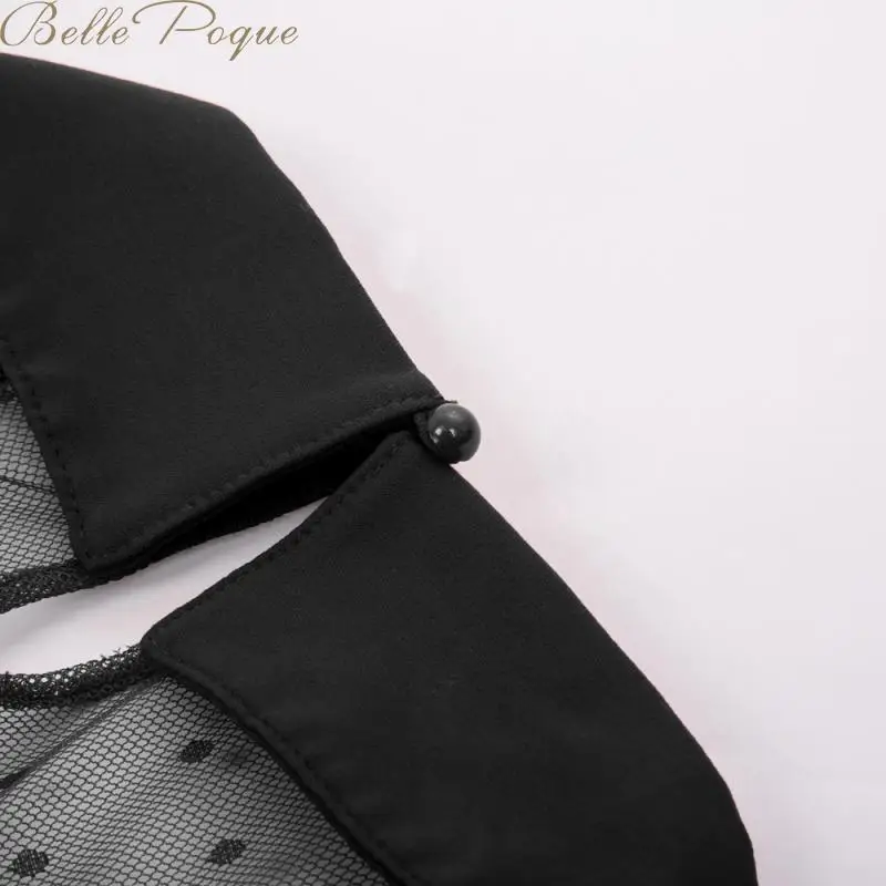 Belle Poque Лоскутная Повседневная Блузка белый Питер Пэн воротник с длинным рукавом Топы осень минималистичные блузки