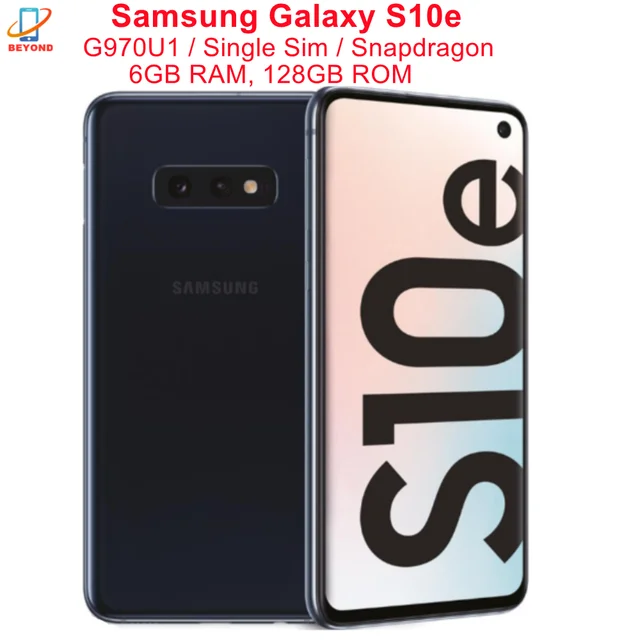 Original Samsung Galaxy S10e G970U1 5.8" 6GB RAM 128GB ROM Snapdragon 855 Octa Core NFC Unlocked Cell Phone 4G LTE Smartphone 1