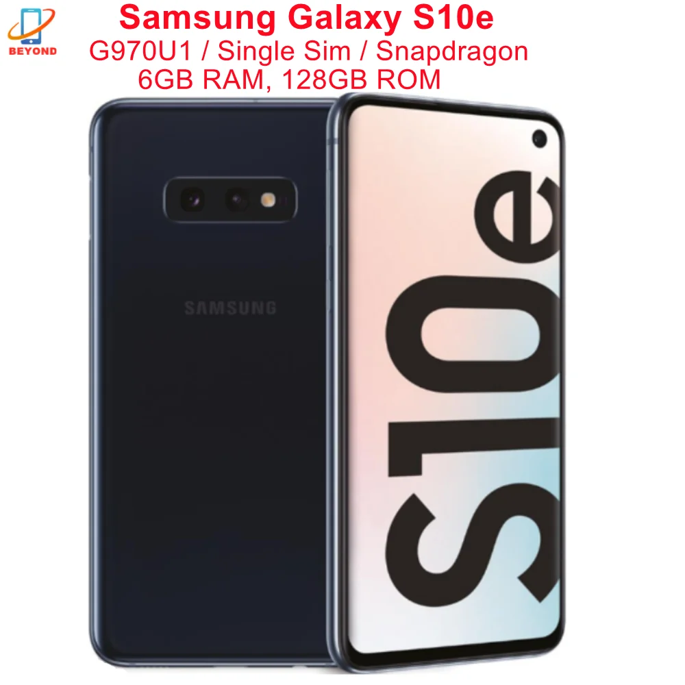 Samsung Galaxy S10e G970U1 смартфон с 5 5-дюймовым дисплеем восьмиядерным процессором Snapdragon 8