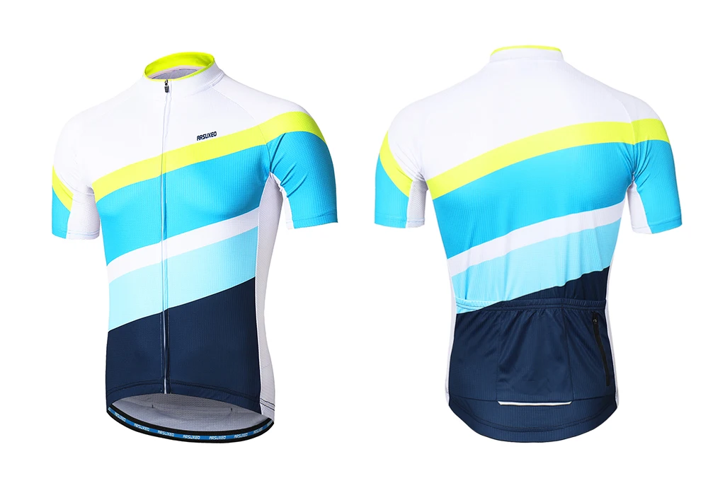 ARSUXEO Мужская футболка с короткими рукавами для велоспорта быстросохнущая Джерси для горного велосипеда одежда для шоссейного велосипеда Светоотражающая молния Z84
