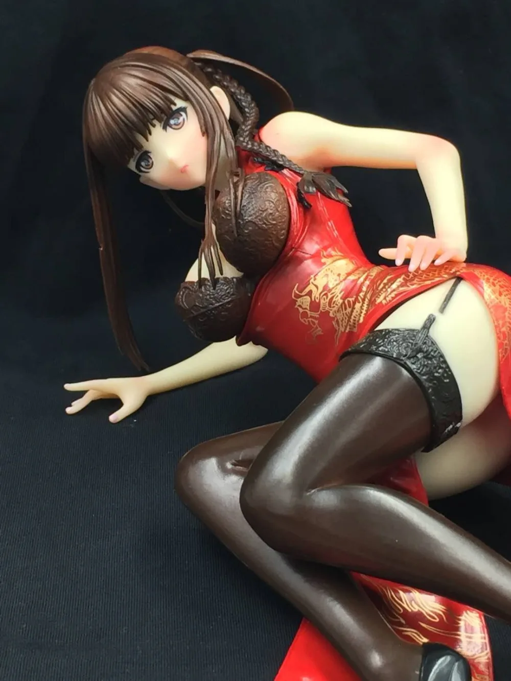 1 \ 7 масштаб лягушка Тони Т2 искусство Девушки cheongsam Мягкая грудь сексуальная
