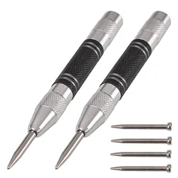 Poinçon central automatique 5 pouces, 2 pièces, Tension réglable avec remplacement de tête 4 pièces 