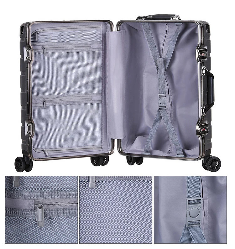 2" 24" дюймов, Высококачественная алюминиевая рама+ Корпус из поликарбоната, чехол для чемодана для путешествий, универсальная сумка для путешествий на колесах, чехол на колесиках