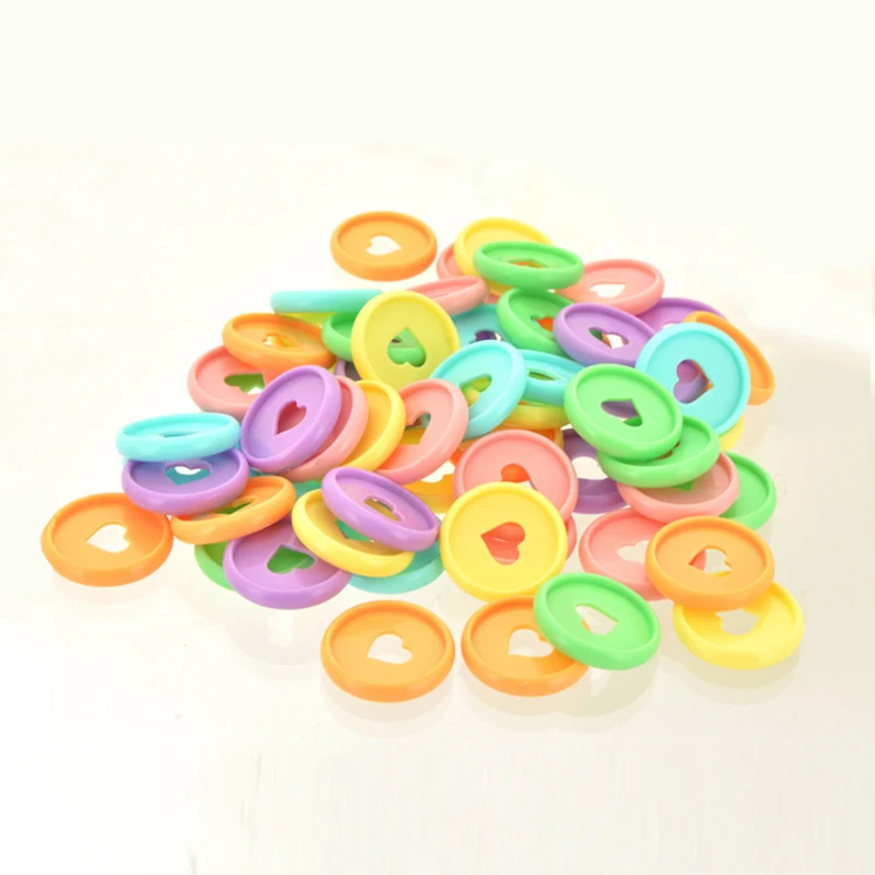 30pcs 28mm Colorful Mushroom Hole Binding Buckle Plastic Ring Binder Disc Loose Leaf Ring Notebook Binding Disc Planner Supplies