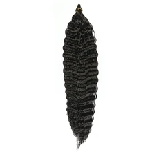 

Natifah Soft Water Wave Twist Crochet Hair Synthetic Braiding Hair Ombre Blonde Pink 20 Inch Deep Wave Braiding Hair Extension