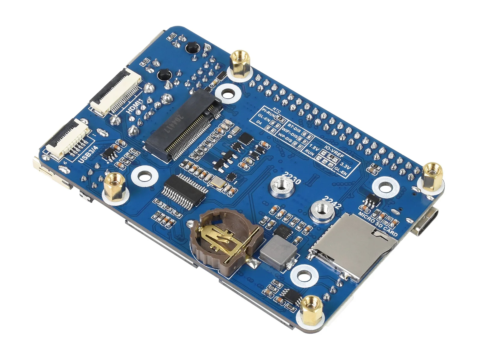   ǻ  CM4  ̴ ̽  (B), º Ŀ: CSI, DSI, RTC, FAN, USB, RJ45 ⰡƮ ̴, M.2  