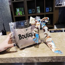 Модная женская прозрачная сумка через плечо из ПВХ, женская пляжная сумка, водонепроницаемая сумка через плечо с буквенным принтом конфет, недорогая женская сумка через плечо