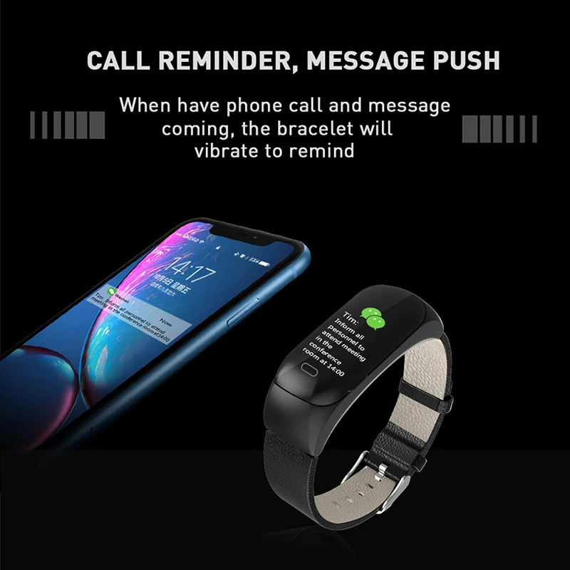 C15 для женщин и мужчин Bluetooth гарнитура напоминание о звонках для IOS Android Водонепроницаемый Фитнес-трекер монитор сердечного ритма Смарт-часы