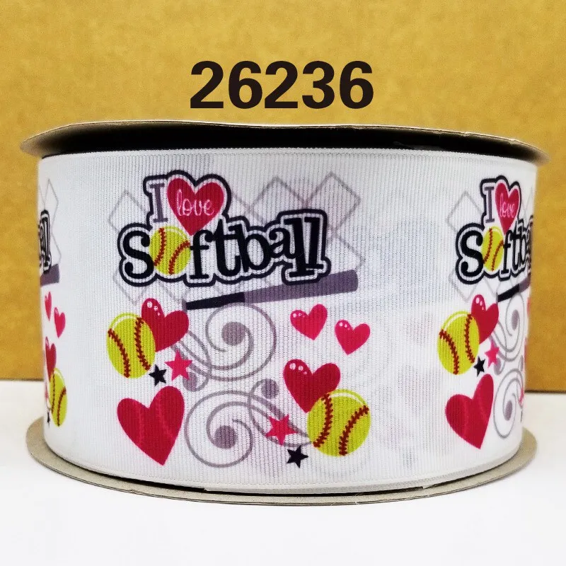 23236 50 ярдов в Размер спортивная лента напечатанная grosgrain лента 26236 - Цвет: 23236