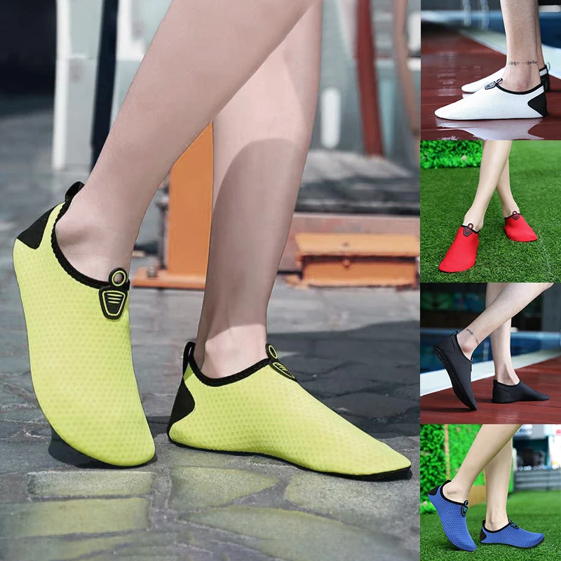 NEW Women Men Swimming Shoes Breathable Soft Flat Sole Sneaker Shoes for Summer Surfing Diving