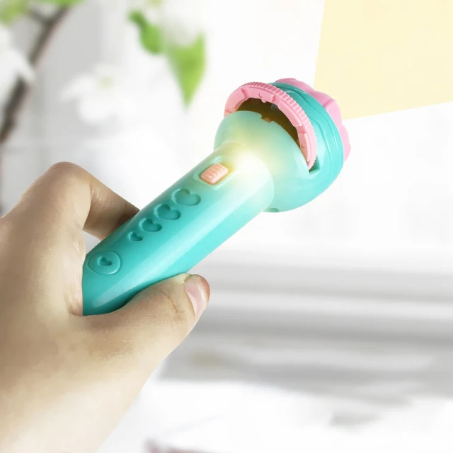 Cartoon Flashlight Projector Toy For Kid Torch Lamp Baby Sleeping Story Early Education Toy Holiday Birthday Xmas Gift Glow Toys 2