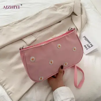 

Daisy Flower PU Leather Crossbody Bag Classic Texture Creative Design Chic Women Elegant Shoulder Female Tote Handbag