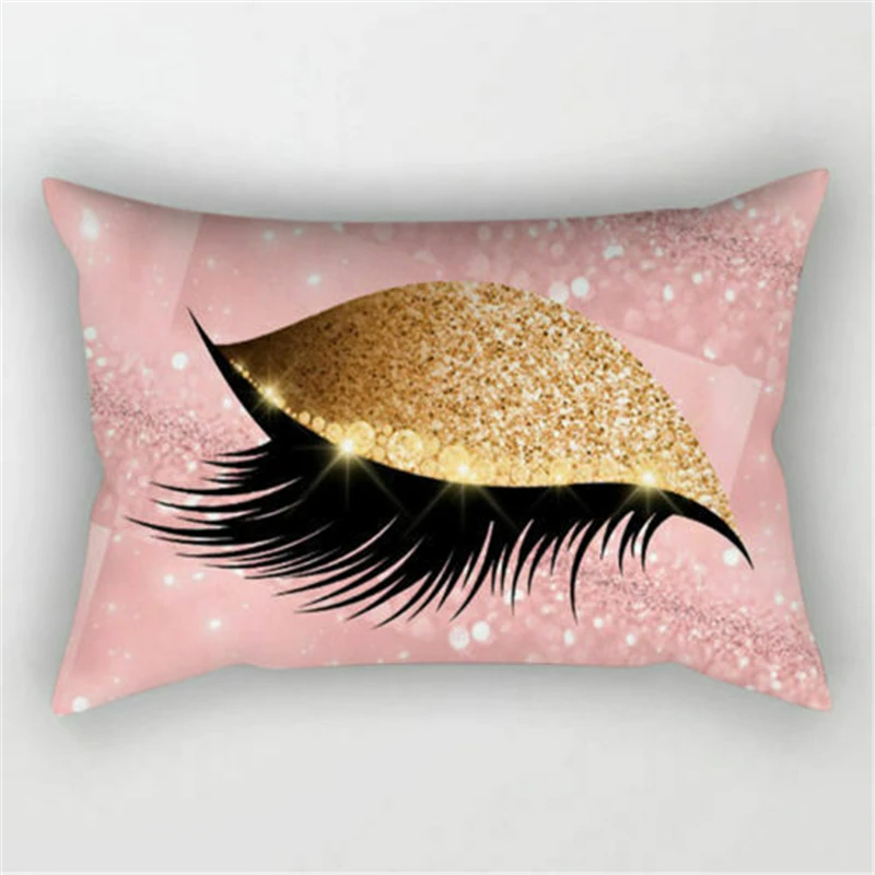 

New Eyelash Sequin Glitter Waist Throw Pillow Case Cushion Cover Sofa Home Decor
