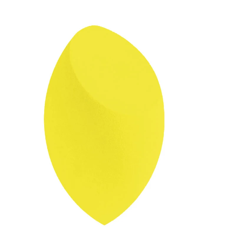 yellow 1 шт., инструмент для красоты, оливковый срез, большой размер, супер мягкие губки для макияжа, основа для лица, макияж, губка, латексные косметические пуховки - Цвет: yellow