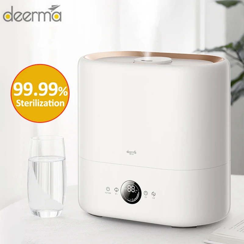 

Newest Deerma DEM - ST636 Sterilization Air Humidifier Cool Mist Aromatherapy Diffuser UV-C Lamp Sterilization 4.5L Humidifier