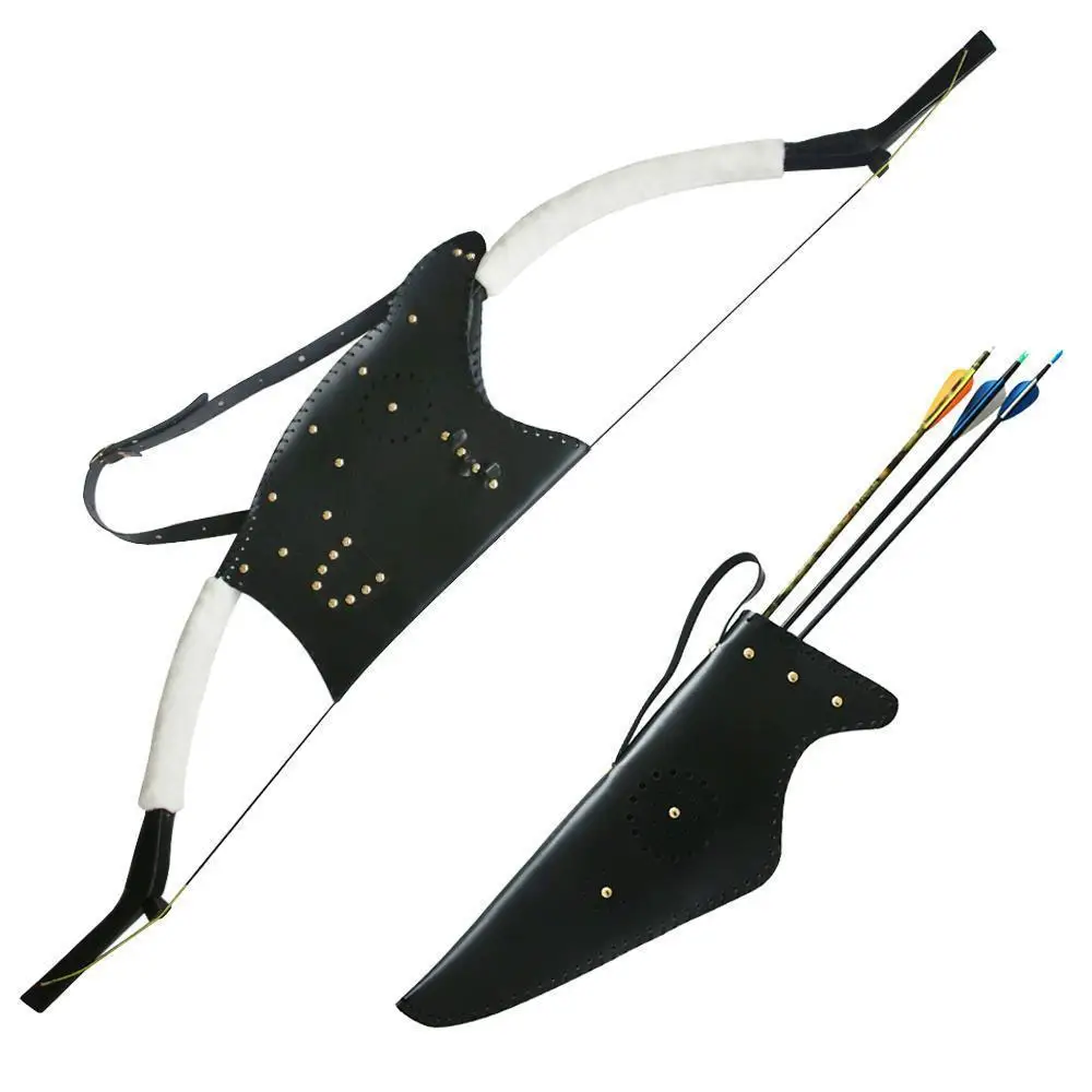 Tradicional Recurvo Longbow Seta Quiver Arco Bolsa Titular Conjunto 5 Cheap Arco e flecha