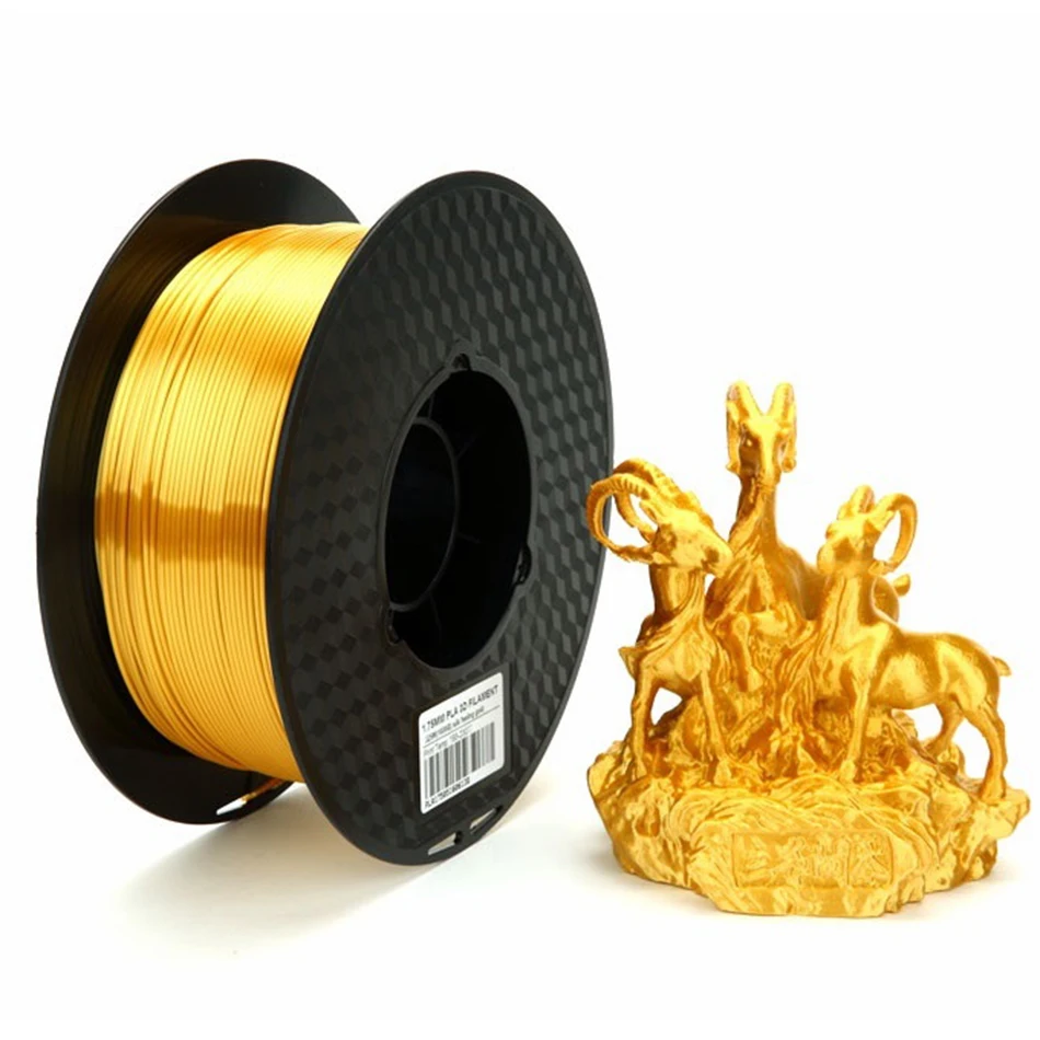 Imprimante 3d filament pla argent soie 1.75 mm 1kg fil pla