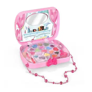 

Pink Children Kids Baby Girl Toys Play House Princess Cosmetic Makeup Bag Gift