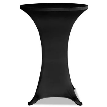 

2 Pcs Standing Table Cover Festive Party Table Cloth Celebration Table Desk Stretch Cover 80*80 Cm Recycle Use