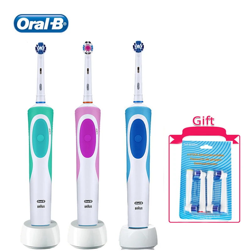 Перезаряжаемая головка Oral B Tooth Brsush с таймером водонепроницаемая звуковая +