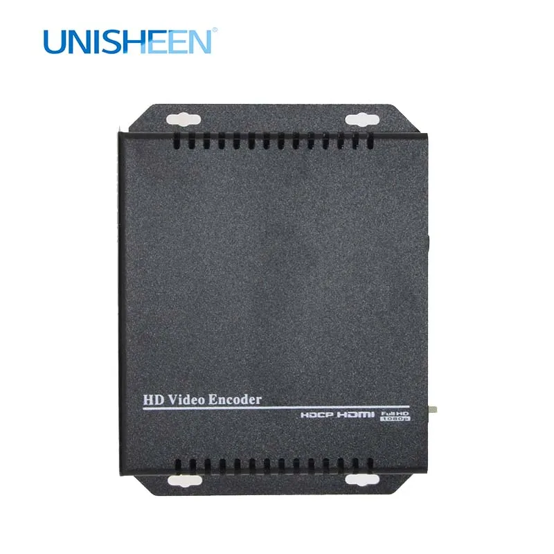 Unisheen H.265 H.264 IPTV видео кодировщик HDMI в youtube facebook wowza onvif ip rtmps прямая передача obs vmix wiracast