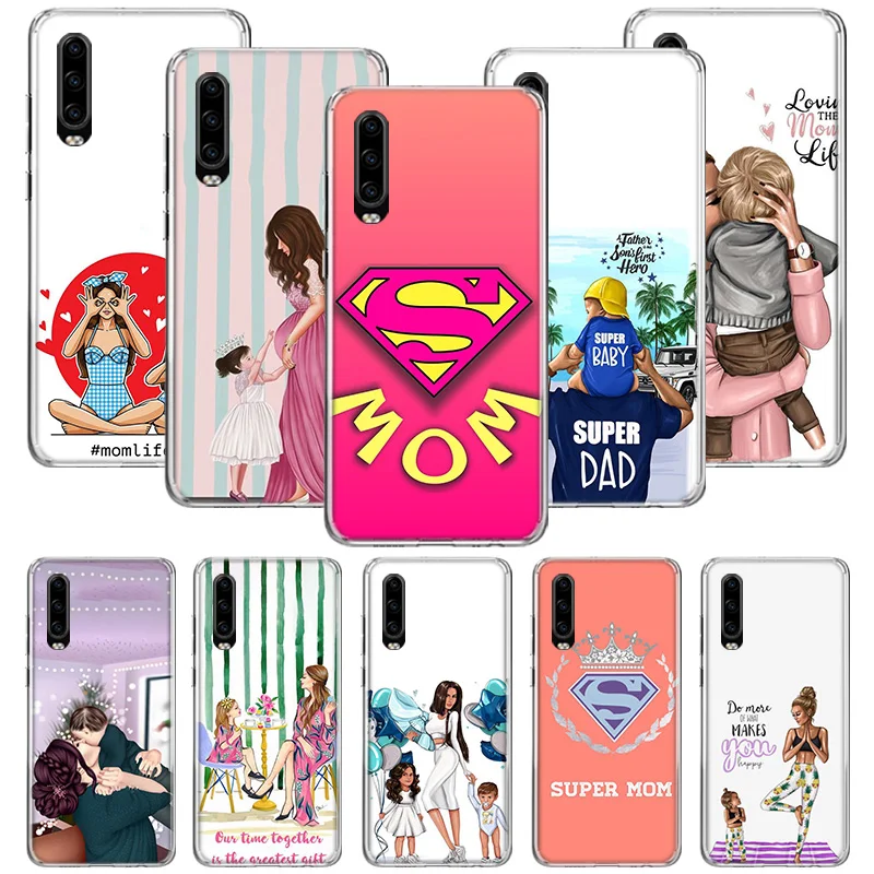 Чехол для мамы и папы Huawei P40 P30 P20 P10 Mate 30 20 10 Pro Lite P Smart Plus + Z чехол телефона |