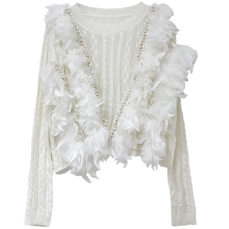 DEAT 2020 Autumn New Fashion Round Neck Rose