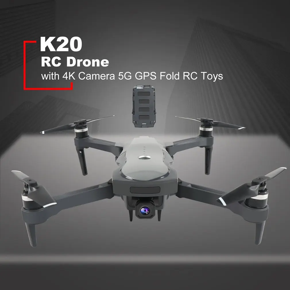 US $113.31 K20 Rc Drone With 4k Camera Esc 5g Gps Wifi Fpv Brushless 1800m Control Distance Foldable Rc Helicopter Toys