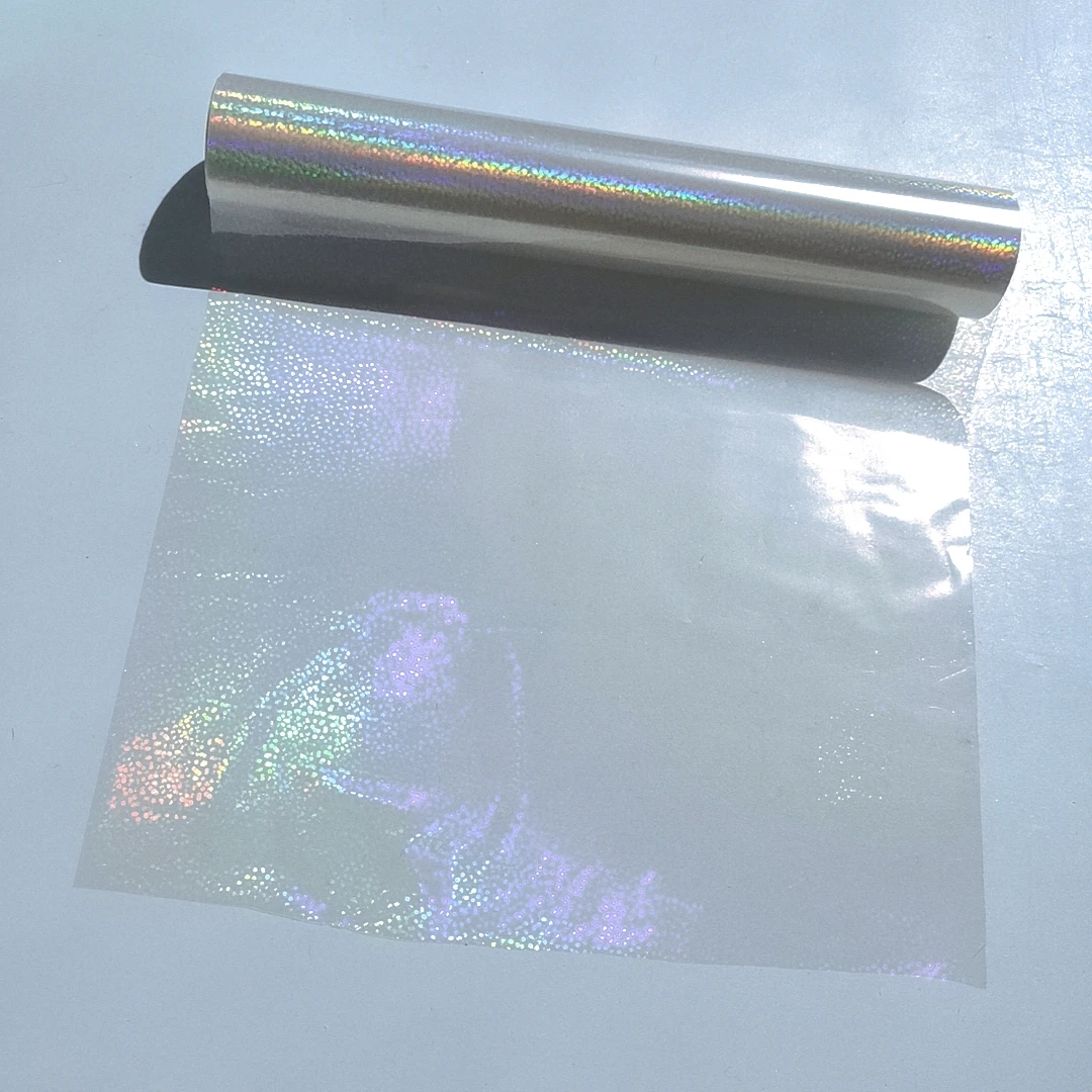 Holographic Plain Transparent Hot Stamping Foil 21cm X 120m/Lot DIY Package Box On Paper or Plastic hot stamping foil film
