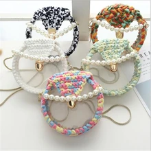 Новая модная прозрачная Желейная упаковка, Женская Ручная сумка через плечо, тканый материал сумок для шопинга, ручная сумка для хранения