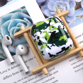 

For AirPods 2 Case Luxury Colorful Camouflage Hard 3D Pattern Earphone Case for Apple Airpods Headphone Case Capa Air Pods 2