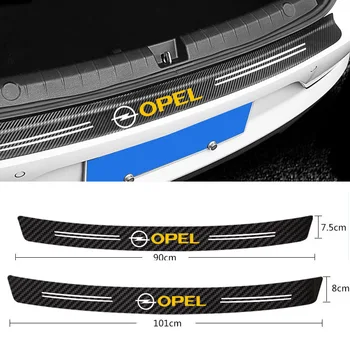 

Car Tail trunk Rear Bumper Protector Carbon fiber Sticker For Opel Astra H G J Insignia Mokka Zafira Corsa OPC Accessories