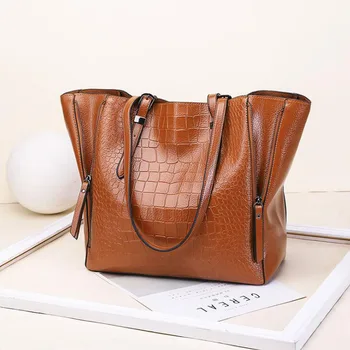 

Women's bags Alligator pattern shoulder bags luxury design crossbody for women fashion Tote bags big capacity female hand bags
