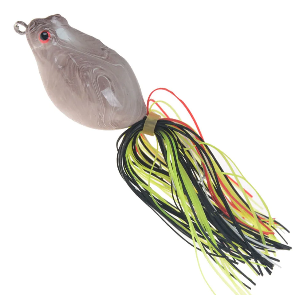 1pcs Quality Whopper Plopper 50mm/14g Top Water Popper Fishing Lure Hard Bait Wobblers Rotating Soft Tail Tackle | Спорт и