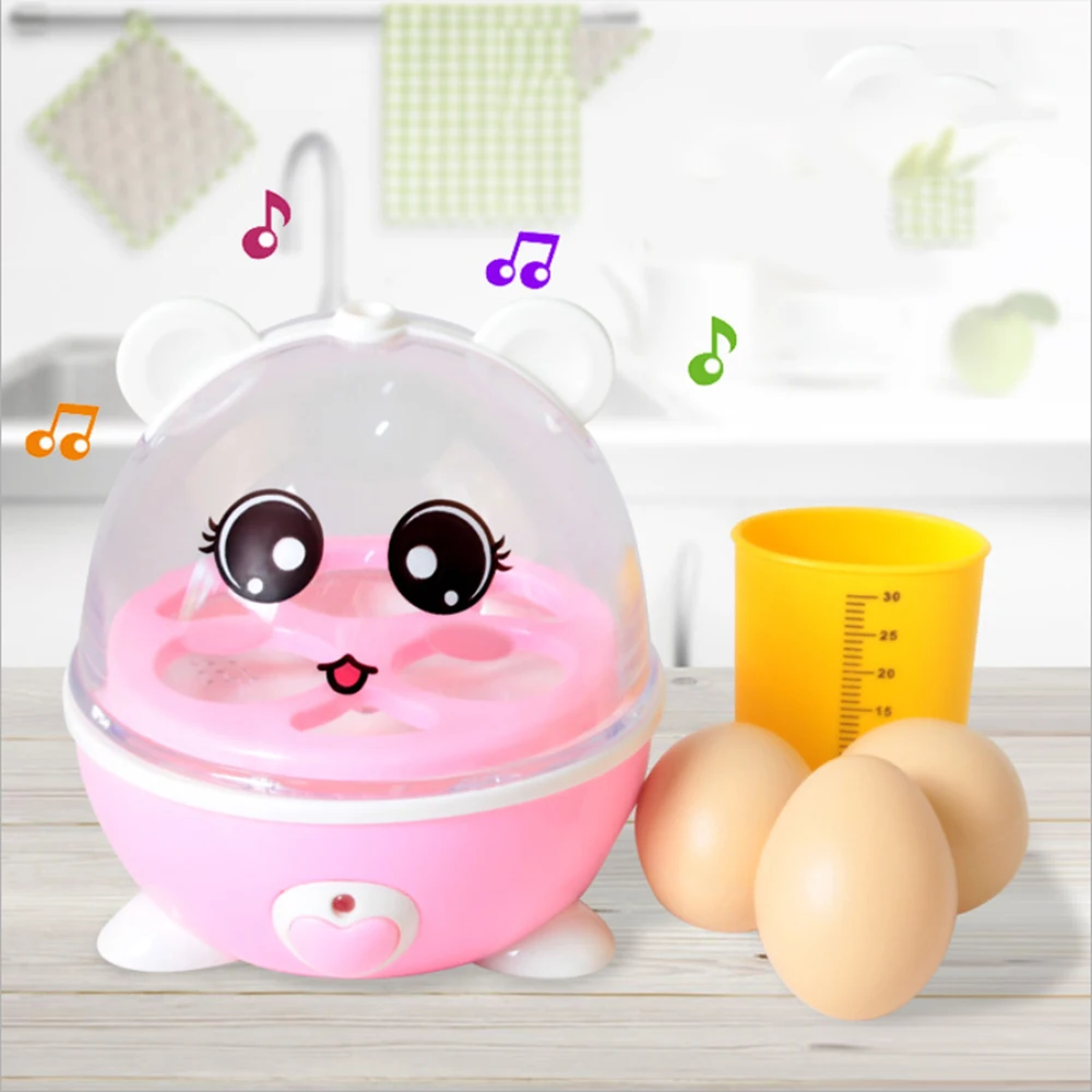 Игрушечный дом для ролевых игр, набор кухонных игрушек для моделирования, прекрасный Электрический Пароварка для яиц с подсветкой, набор музыкальных кулинарных домиков, развивающие игрушки