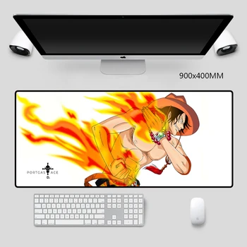 

Animation Mouse Pad One Piece Gamer Accessories Black Seam Computer PC Notebook Office Keyboard Large Mouse Pad Desks