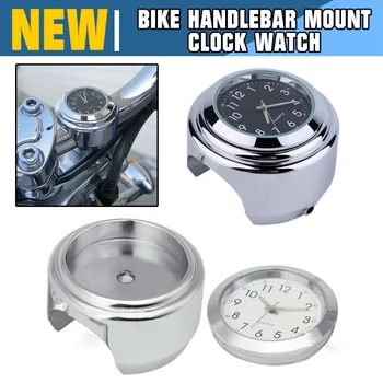 

pcmos 2020 Universal Waterproof 7/8 Motorcycle Bike Handlebar Mount Clock Watch Interior Accessories Clock Auto Fastener Clip