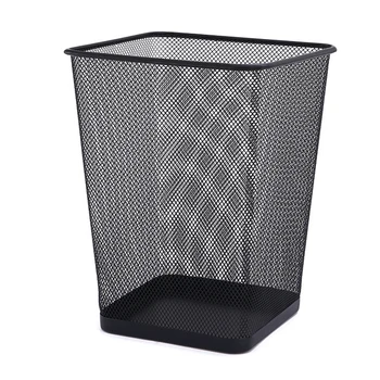 

Home Office Square Mesh Wastebasket Trash Can of Small and Large Size Wastepaper Baskets