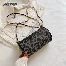 

Elegant Striped Crossbody Bag Women Classic Vintage Leopard Print Bucket Shoulder Bags Exquisite Casual Female Travel Totes