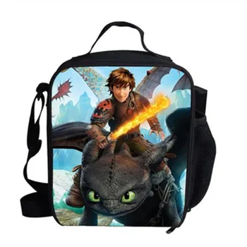 

Anime Dragon Cooler Lunch Bag Cartoon Girls Portable Thermal Food Picnic Bags for School Kids Boys Lunch Box Tote
