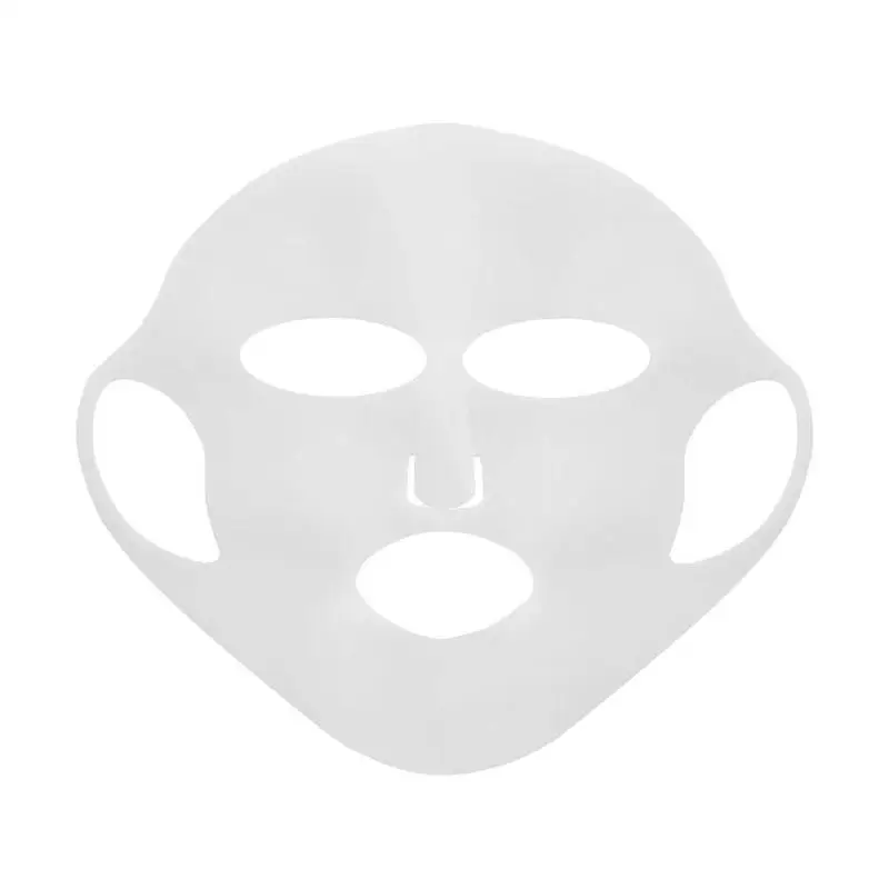 1Pcs Silicone Moisturising Face Mask Cover Pink Reusable Hydrating Face Mask Cover Face Care Tool - Цвет: white