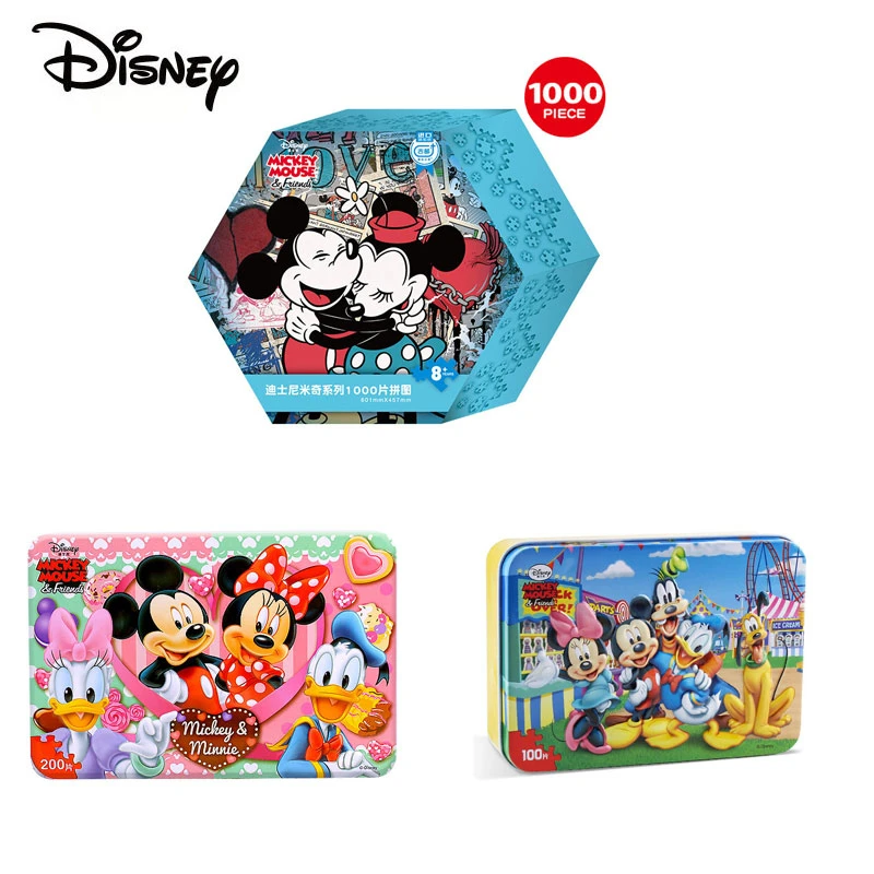 

Disney Mickey and Marvel heroes and Frozen 2 and Princess Marvel puzzle decompression 1000 and 200 and 100 piece puzzle toys