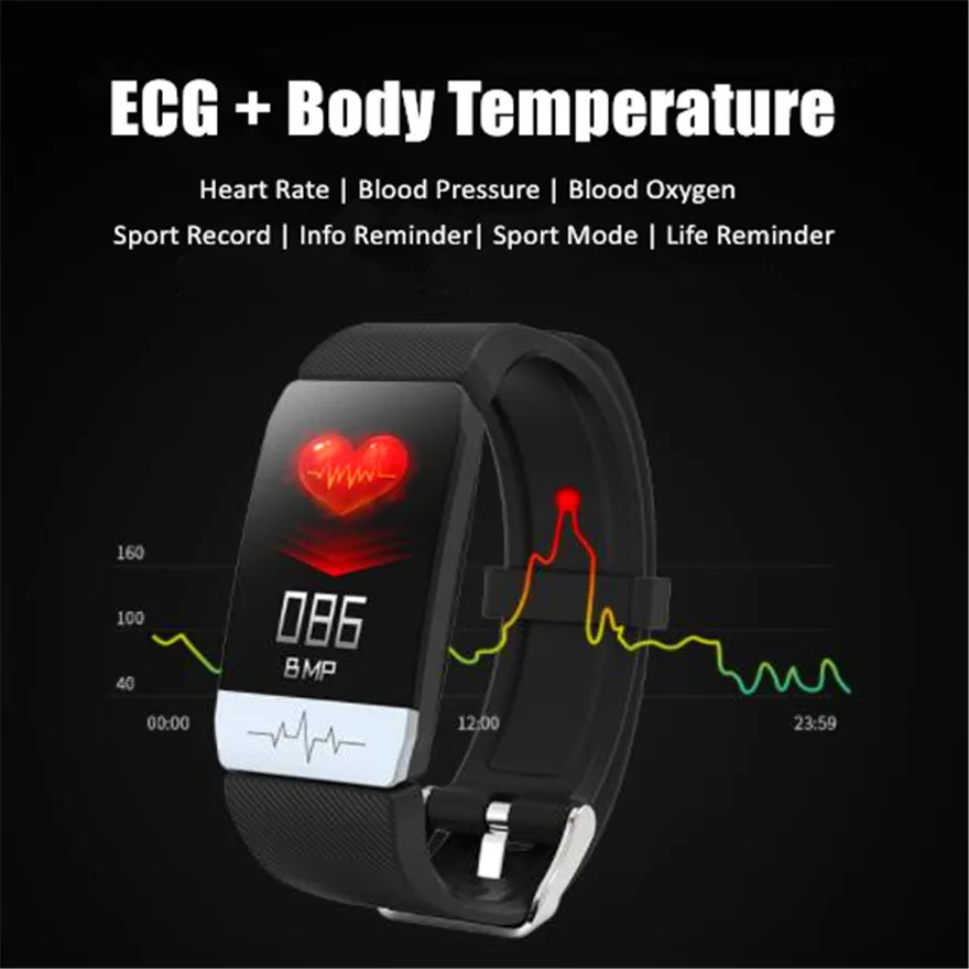 

Ecg Blood Pressure Watch Heart Rate Monitor Activity Tracker Oximetro Pedometer Spain Wrist Fitness Smartwatch Smart Bracelet