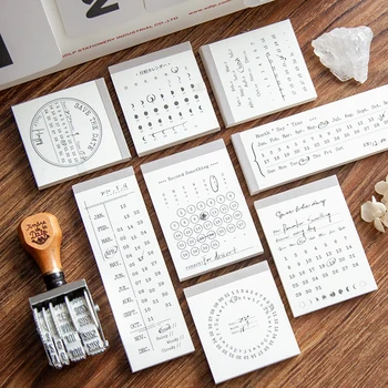 

Yoofun 50Sheet Calendar Memo pad Writing Points for Planner Diary Diy Bullet Journaling Decoration Portable Note Meeting Record