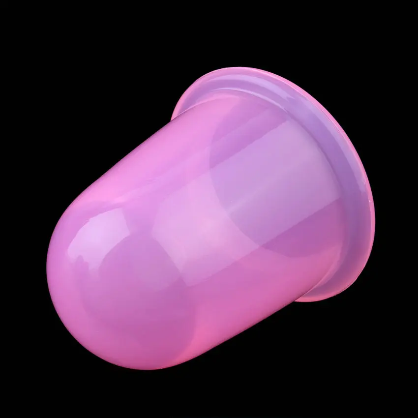Новый силиконовый массажный вакуумный для лица и тела № 1 чашки антицеллюлитные банки розовый цвет Размеры для красоты yks всемирно